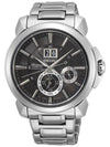 men metal watch silver black - SEIKO - BALAAN 3