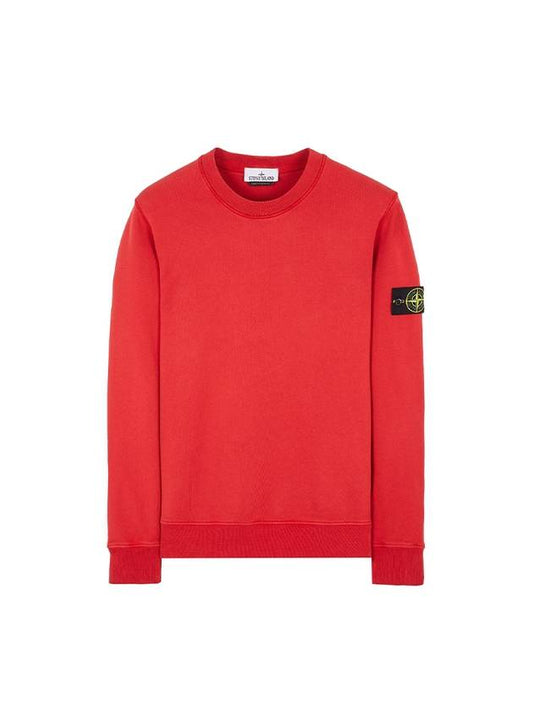 Wappen Patch Garment Dyed Sweatshirt red - STONE ISLAND - BALAAN 2