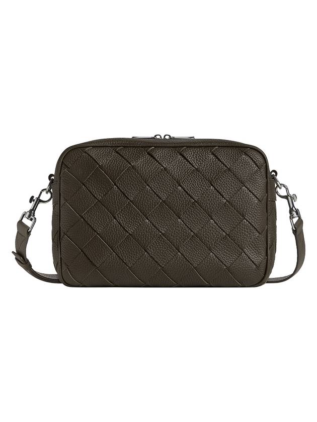 Intrecciato Medium Camera Cross Bag Khaki - BOTTEGA VENETA - BALAAN 1