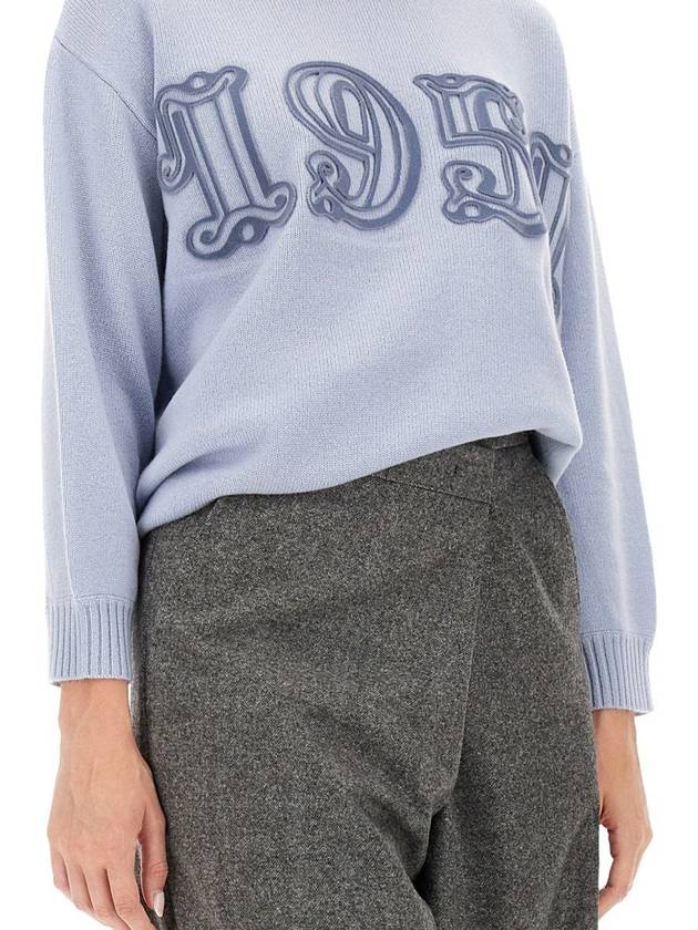 Women's Knit Top Sky Blue - MAX MARA - BALAAN 5