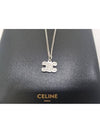 Crystal Triomphe Rhinestone Daily Necklace Silver - CELINE - BALAAN 2