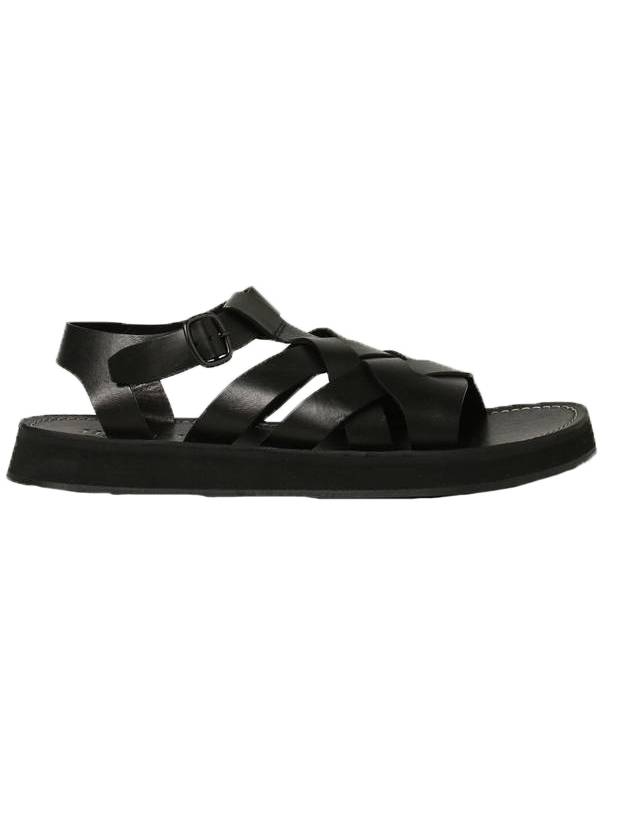 Beltra Fisherman Sandals Black - HEREU - BALAAN.