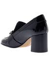 Gancini Ornament Leather Pumps Heels Black - SALVATORE FERRAGAMO - BALAAN 4