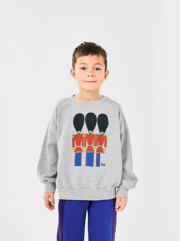 Kids Sweatshirt Bobo Little Tin Soldiers B224AC045 brushed - BOBO CHOSES - BALAAN 1