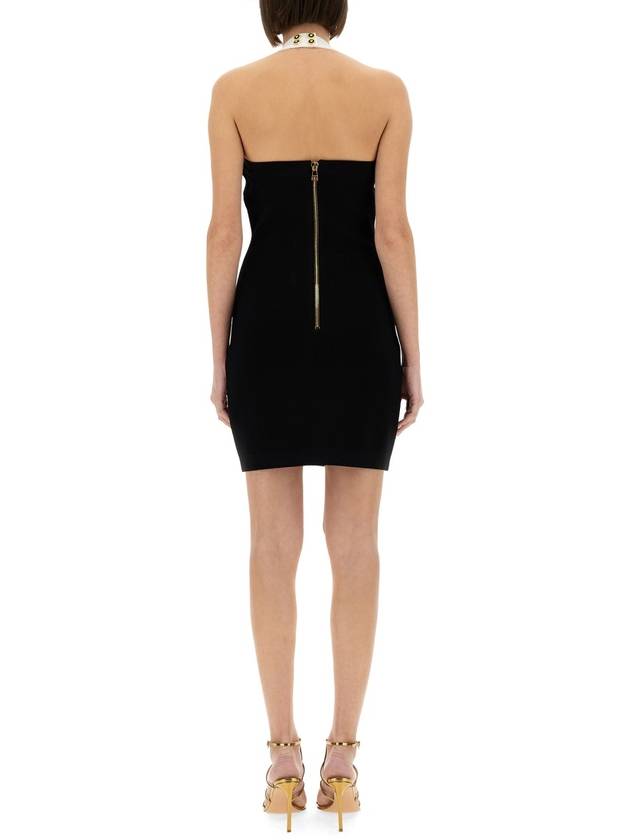 TWO-TONE DRESS WITH OPEN BACK - BALMAIN - BALAAN 3