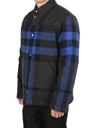 Checked wool cotton overshirt jacket 271931 - BURBERRY - BALAAN 1