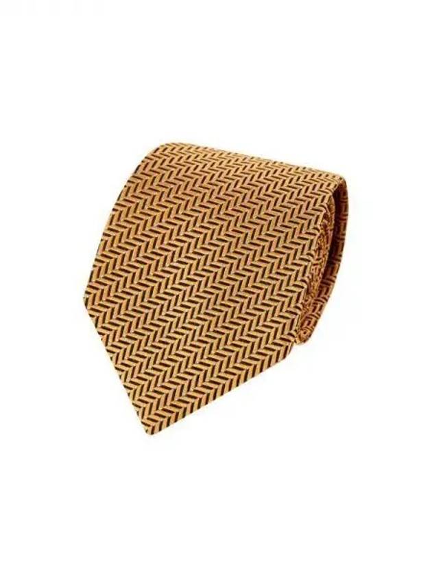 ARMANI 30 9 29 Men s Chevron Pattern Silk Tie Orange 270455 - EMPORIO ARMANI - BALAAN 1