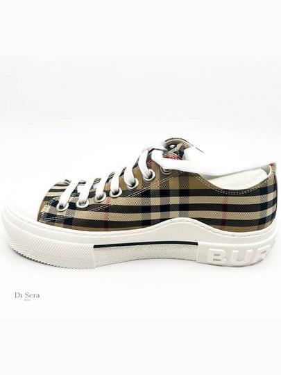 Vintage Check Cotton Sneakers Archive Beige - BURBERRY - BALAAN 2