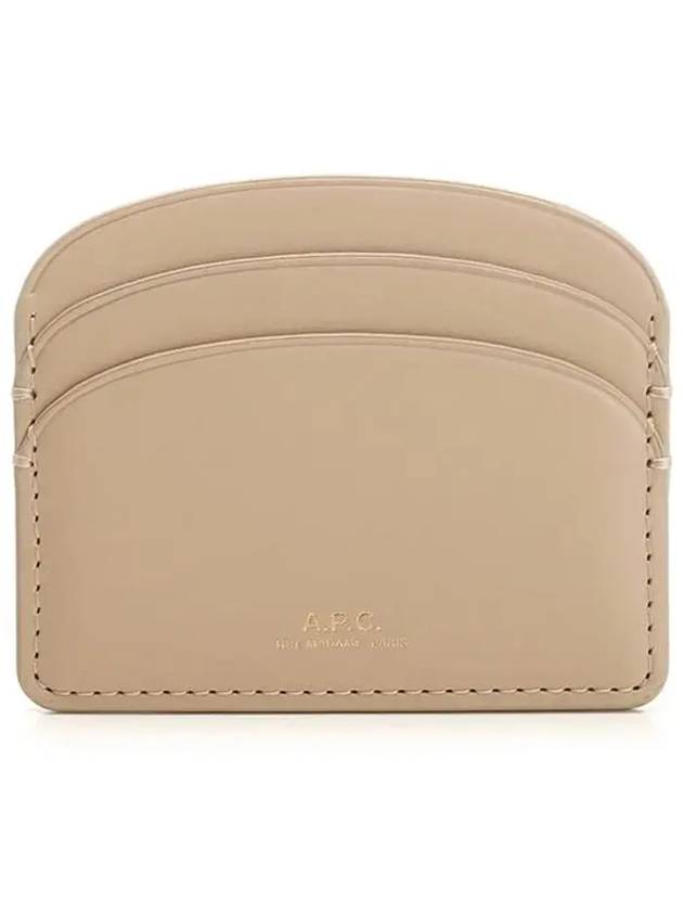 Demi Lune Card Wallet Nude Beige - A.P.C. - BALAAN 3