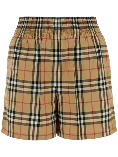 Banding Check Cotton Shorts Beige - BURBERRY - BALAAN 2