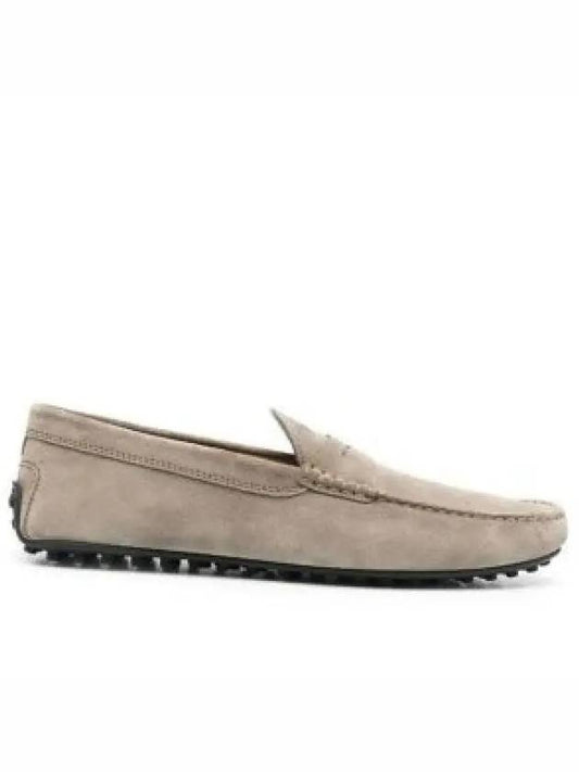 Men's City Gomino Suede Driving Shoes Beige - TOD'S - BALAAN 2