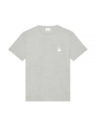 Zafferh Logo Cotton Short Sleeve T-Shirt Grey - ISABEL MARANT - BALAAN 2