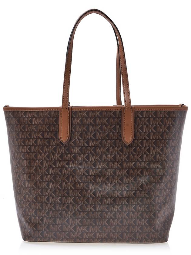 Eliza All-Over Logo Printed Large Shoulder Bag Brown - MICHAEL KORS - BALAAN 5