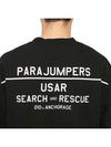 PMFLEMY01 BLACK Men s Crew Neck Long Sleeve Sweatshirt Regular Fit - PARAJUMPERS - BALAAN 9