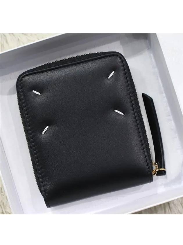 Stitch Zip Around Medium Half Wallet Black - MAISON MARGIELA - BALAAN 3