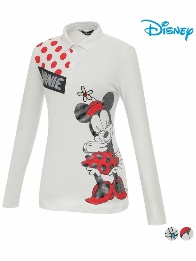 color combination printing PK long sleeve collar t-shirt DL1LTS009 - DISNEY GOLF - BALAAN 1