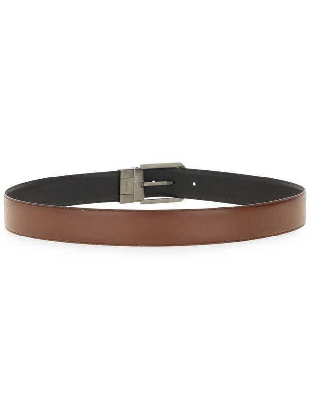 Zegna Reversible Leather Belt - ERMENEGILDO ZEGNA - BALAAN 3