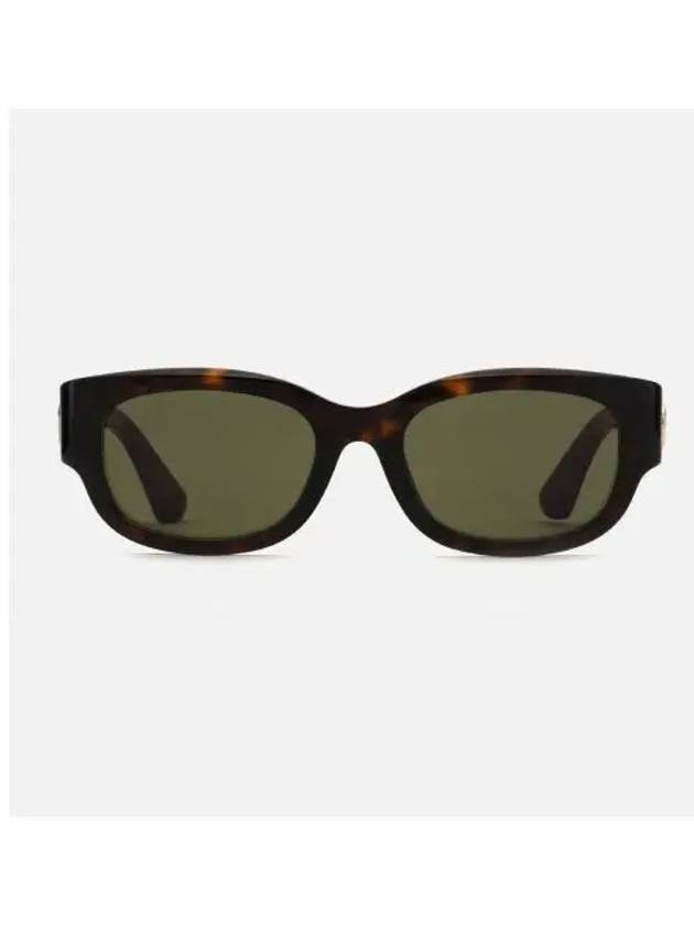 Shiny Side Logo Sunglasses Havana - GUCCI - BALAAN 2