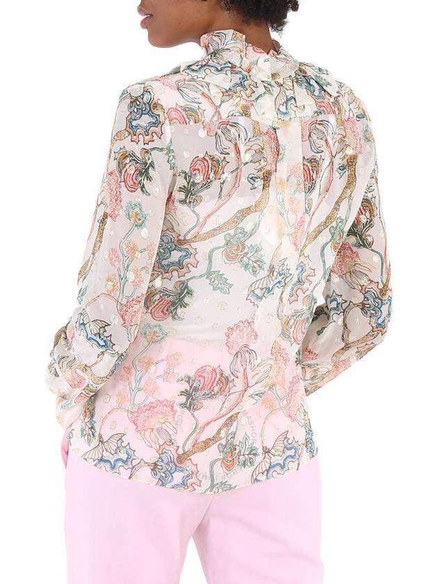 Chloe White Printed Blouse, Brand Size 34 (US Size 0) - CHLOE - BALAAN 3