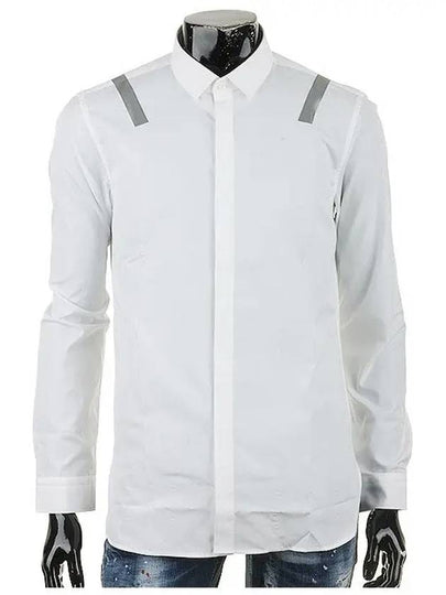 bare silver tape point long sleeve shirt white - NEIL BARRETT - BALAAN 2