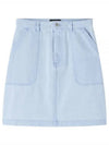 Lea A-Line Skirt Light Blue - A.P.C. - BALAAN 2