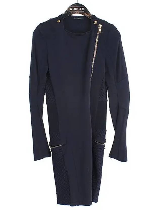 Smith Market Navy Color One Piece Women s Clothing - BALMAIN - BALAAN 1