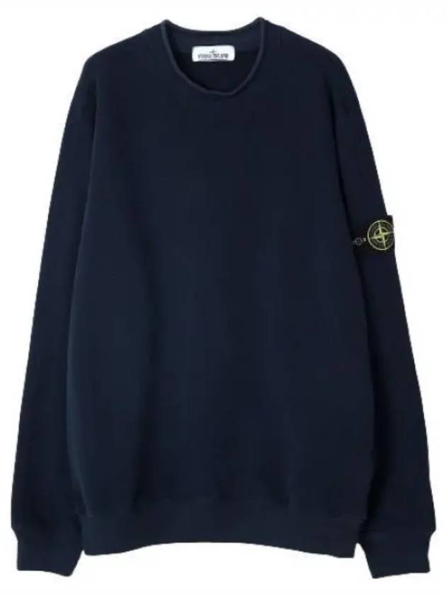 Stretch Cotton Fleece Mock Turtleneck Sweatshirt Navy - STONE ISLAND - BALAAN 2