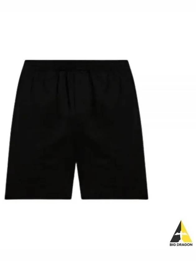 Embroidered Logo Shorts Black - MSGM - BALAAN 2