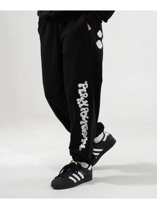 CLOUD LOGO TRAINING PANTS BLACK - POLYGRAM - BALAAN 6