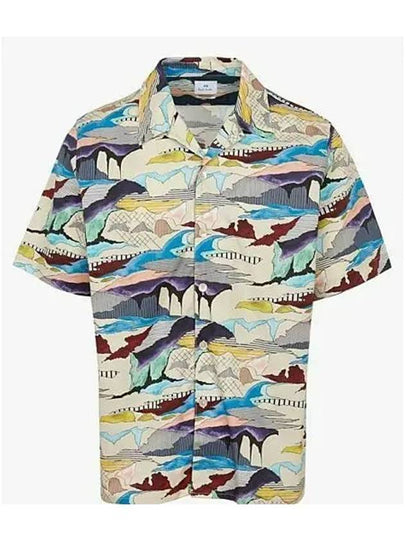 Print Casual Short Sleeve Shirt White - PAUL SMITH - BALAAN 2