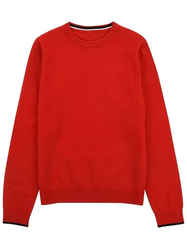 Golf Wear Cashmere Sweater WB21FAWN01RD Red - WHITEBALL - BALAAN 3