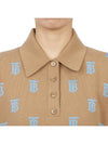 Monogram Short Sleeve Polo Shirt Camel - BURBERRY - BALAAN 7