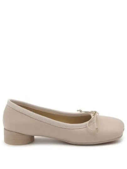 Leather Ballerina Flats Beige - MAISON MARGIELA - BALAAN 2