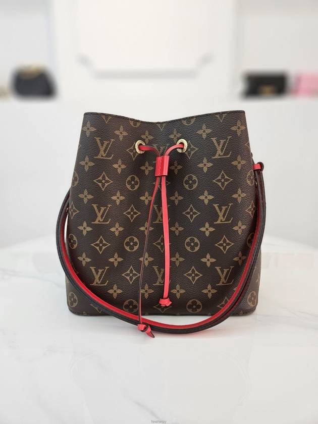 Monogram Neonoe MM Red Shoulder Bag M44021 - LOUIS VUITTON - BALAAN 2