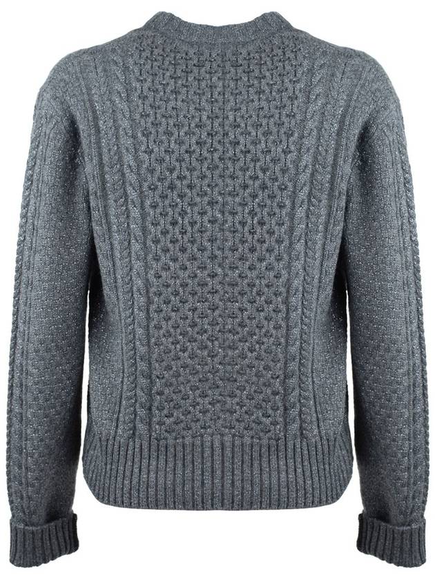 Fabiana Filippi Gray Fisherman Sweater In Platinum With Lurex - FABIANA FILIPPI - BALAAN 2