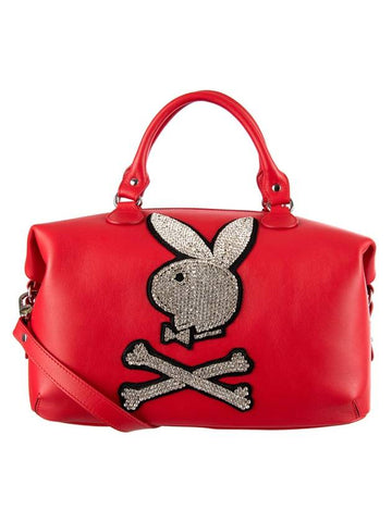 Women's Playboy Collaboration Crystal Leader Tote Bag A18A WBA0742 PLE075N - PHILIPP PLEIN - BALAAN 1