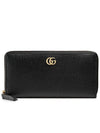 GG Marmont Zipper Long Wallet Black - GUCCI - BALAAN 2