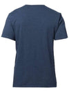 Fox Head Patch Classic Short Sleeve T-Shirt Navy Melange - MAISON KITSUNE - BALAAN 4