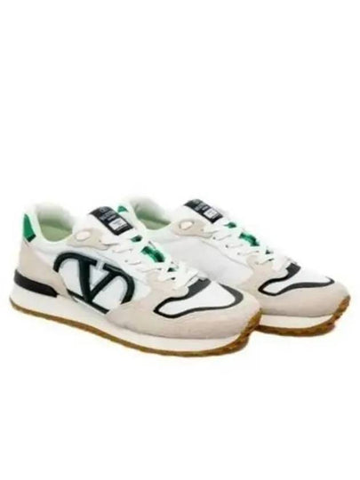 V Logo Low Top Sneakers White - VALENTINO - BALAAN 2