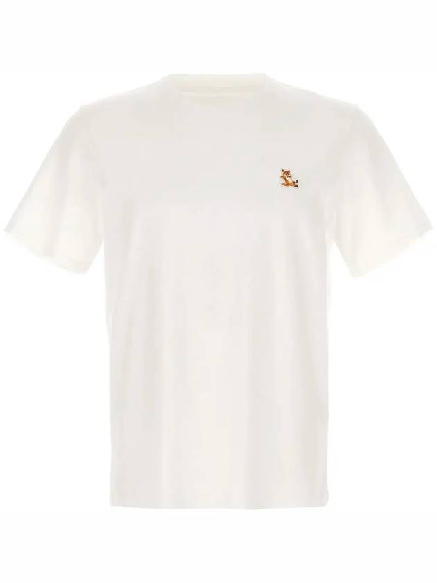 Chillax Fox Patch Regular Short Sleeve T-Shirt White - MAISON KITSUNE - BALAAN 2