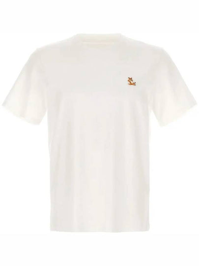 Chillax Fox Patch Regular Short Sleeve T-Shirt White - MAISON KITSUNE - BALAAN 2