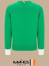 Logo Knit Sweater Green Orange Label Homme Coral Green Swing Knit GN30326 - MAHES - BALAAN 2