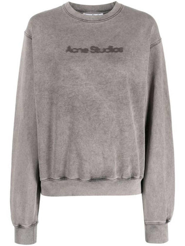 Logo Print Sweatshirt Faded Grey - ACNE STUDIOS - BALAAN 1