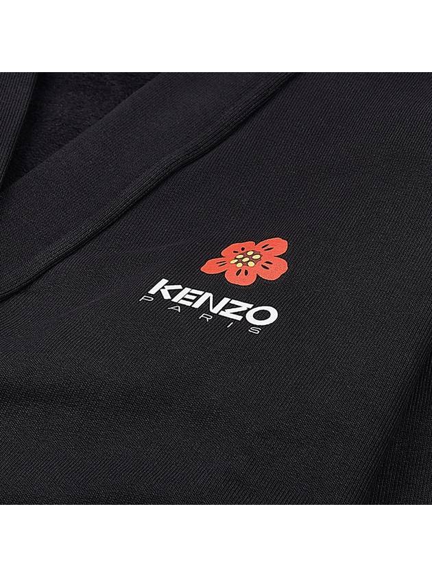 Boke Flower Cotton Cardigan Black - KENZO - BALAAN 11