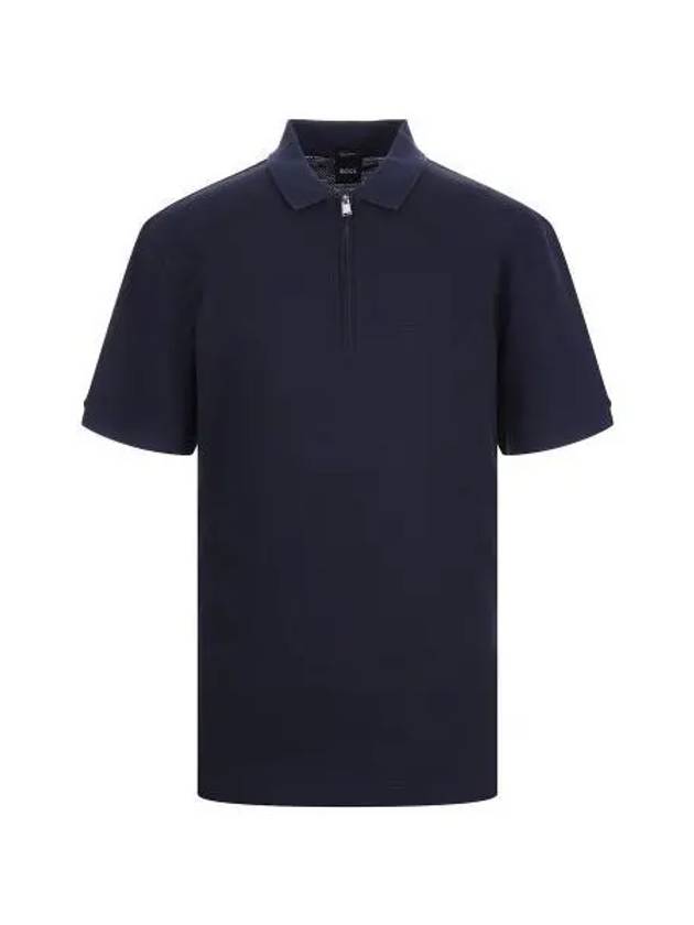 Mesh half zip polo shirt 50491409 404 - BOSS - BALAAN 1