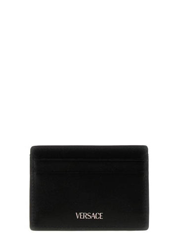 Barocco Athena Jacquard Card Wallet Black - VERSACE - BALAAN 1