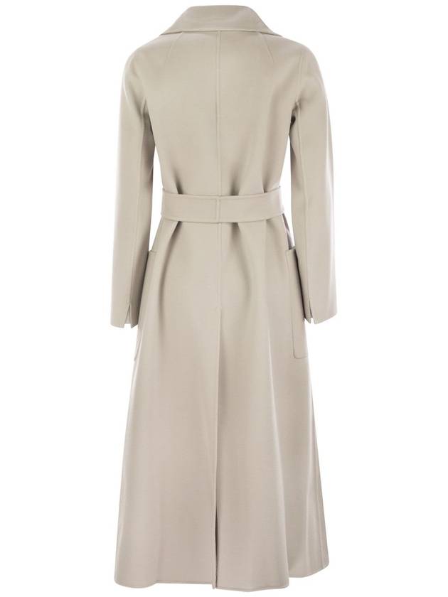 Peak Reverse Virgin Wool Double Coat White - S MAX MARA - BALAAN 3