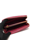 1M0506 Pink Saffiano Leather Gold Lettering Zipper Long Wallet - PRADA - BALAAN 6