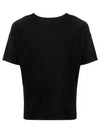 Pleated Fabric Short Sleeve T-Shirt Black - ISSEY MIYAKE - BALAAN 2