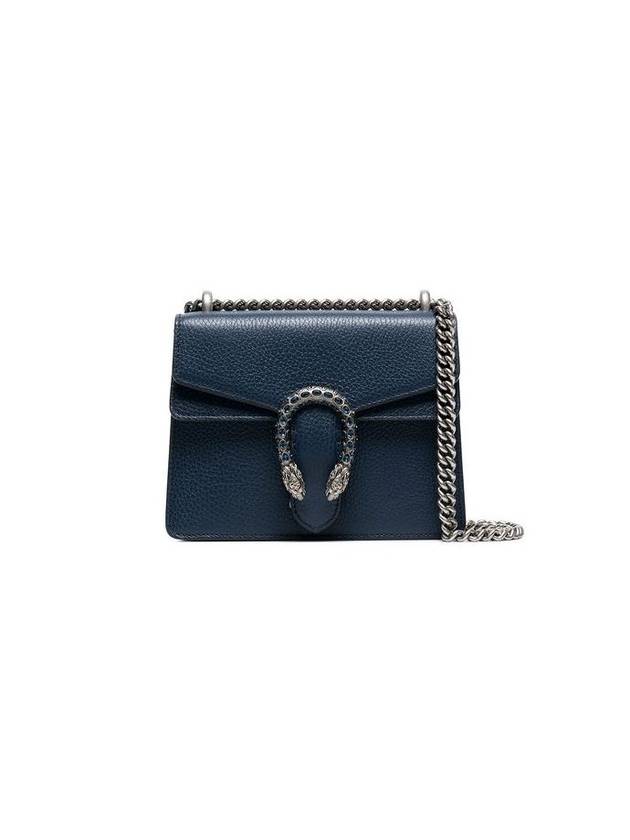 Dionysus Leather Small Shoulder Bag Navy - GUCCI - BALAAN 1